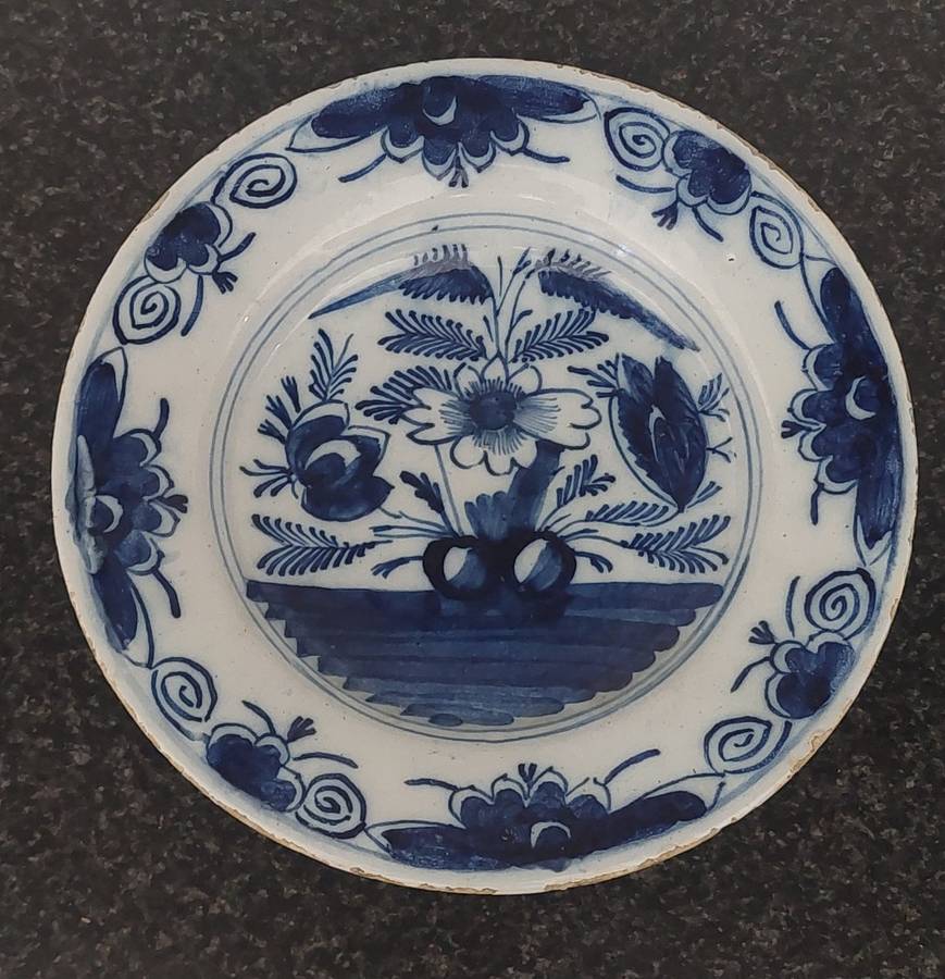 Rare!! 18th century Delft plate circa 1780`s Value R3500