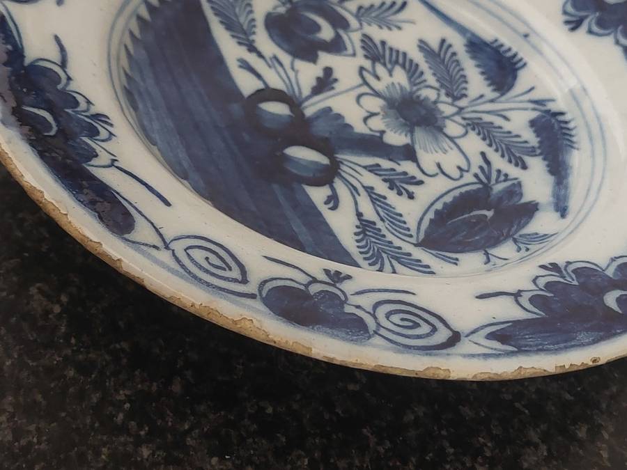 Rare!! 18th century Delft plate circa 1780`s Value R3500