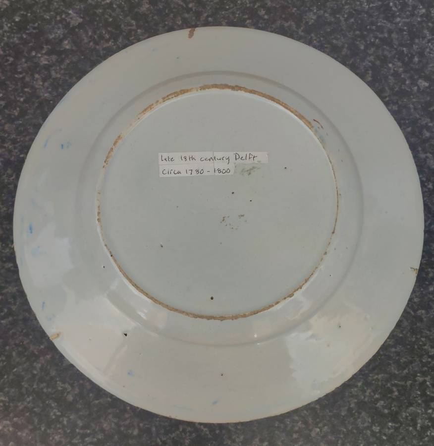 Rare!! 18th century Delft plate circa 1780`s Value R3500