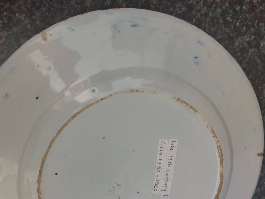 Rare!! 18th century Delft plate circa 1780`s Value R3500