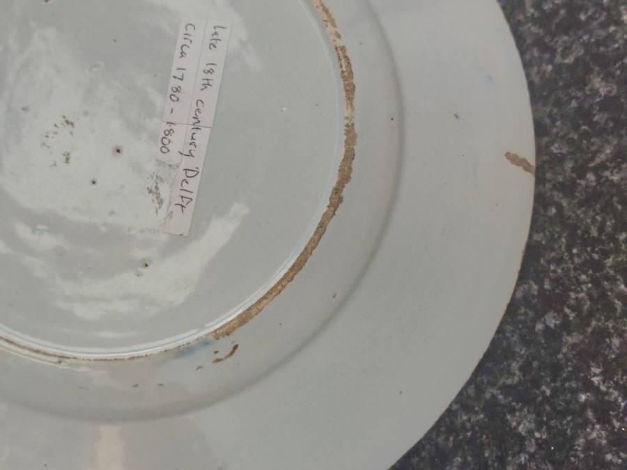 Rare!! 18th century Delft plate circa 1780`s Value R3500