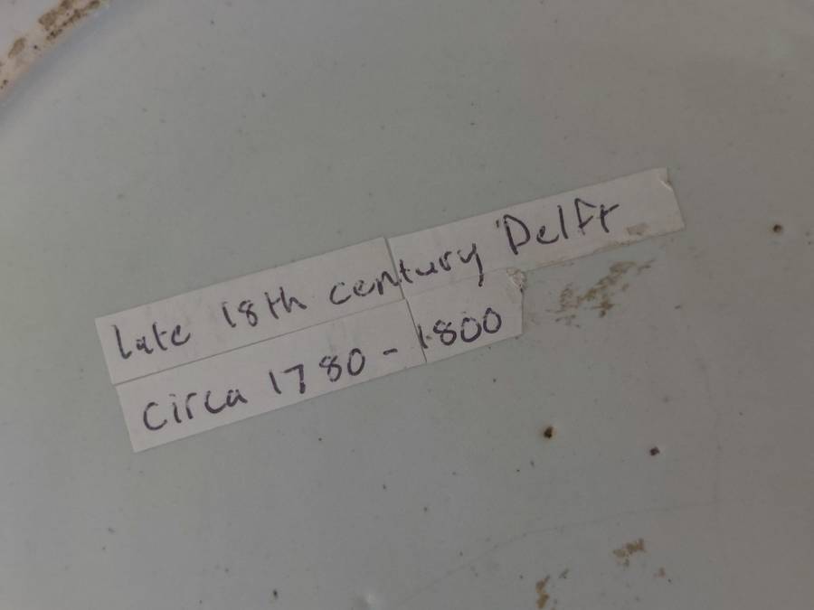 Rare!! 18th century Delft plate circa 1780`s Value R3500