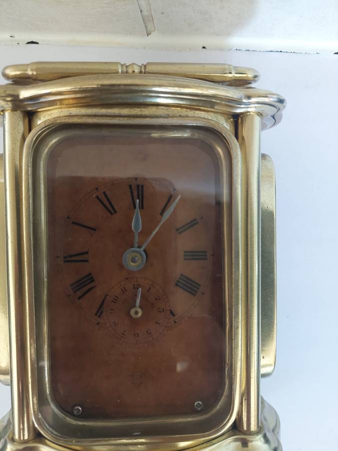 Very Rare!! 1890`s Ansonia Peep O Time Carriage clock 100% working!! Value R3500