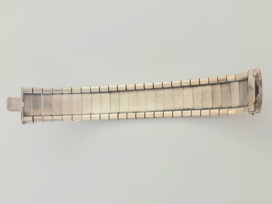 Amazing large Art Deco sterling silver bracelet circa 1920`s 58,8g Value R4500
