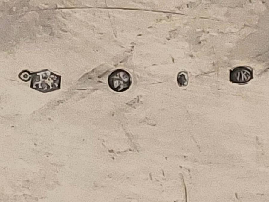 Spectacular 19th century Dutch silver rams head dish 103,1g Value R2500