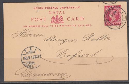 B180101 UNSENSORED Boer War Marionhil  Mission Natal 1901 to Germany