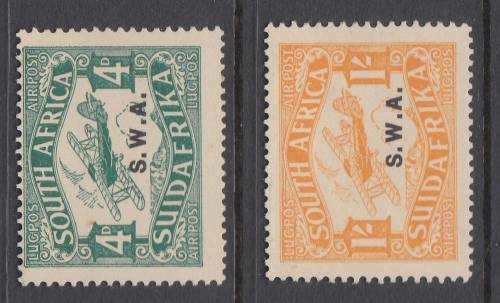 B180201 1st Printing South West Africa 1930 SG 70-71 cat £77