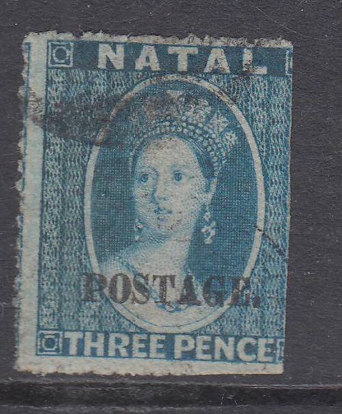 B190601 INTERMEDIATE PERF = Natal 1869 SG 53 cat £50