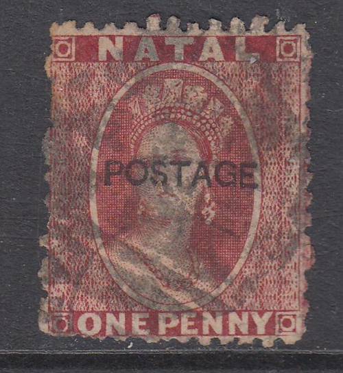 B190701 OVERPRINTED LOCALLY Natal 1875 SG 76 cat £65