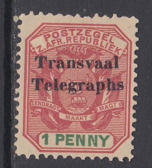 B190701 FOURNIER FORGERY Telegraphs Boer War Transvaal 1901 Transvaal SG T1