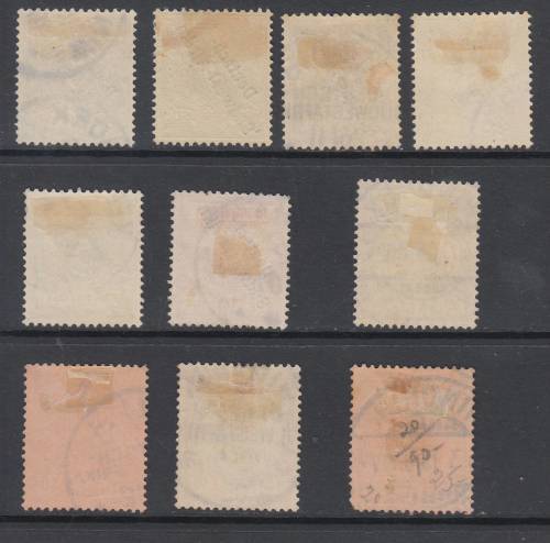 B190701 shades GSWA Germany South West Africa selection VFU x 9 = MH 3pf