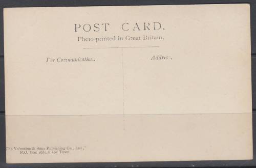 B190701 BRITISH GOVENORS Residence Pretoria Transvaal circa 1910 pristine VALETINES card