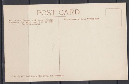 B190701 STORM CLOUDS = WEMMER PAN Johannesburg Transvaal card circa 1910 Pristine