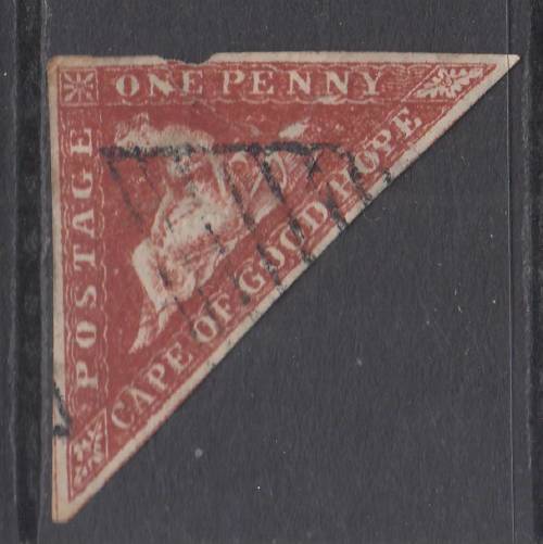 B190715 Deep Brown Red Cape of Good Hope 1863 Fournier forgery normal cat £325