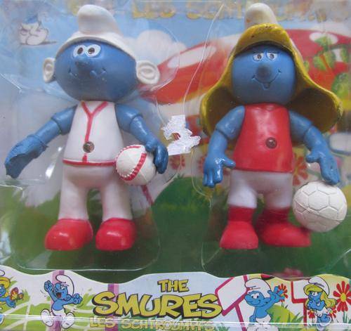 To Cute Smurfs Set. With lights!