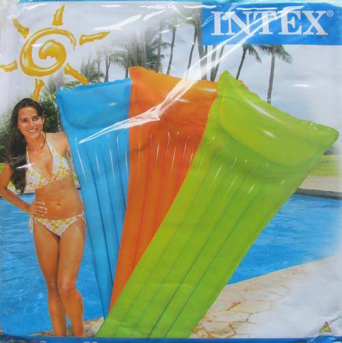 Blue Lilo.  Perfect for Summer.  1.83 meter by 69 cm