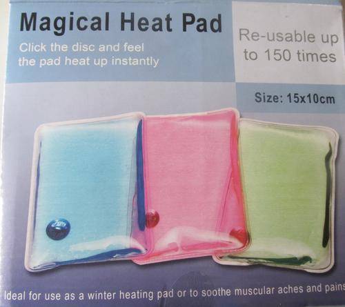Magic HEAT pad.  Re-usable up to 150 times !!!! Perfect for Muscle and joint pains.