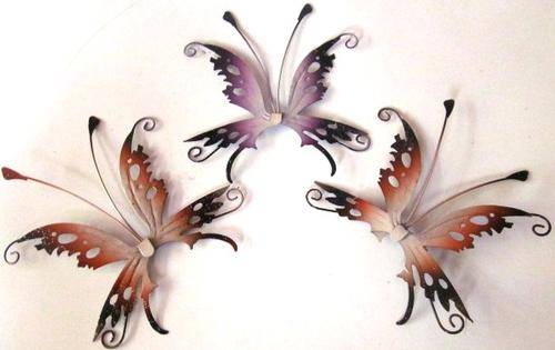 Set of 3 METAL Butterflies