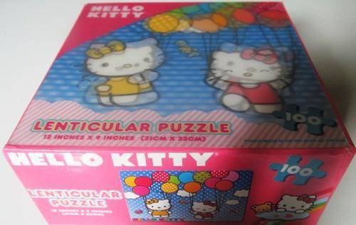 Hello Kitty LENTICULAR 100 Piece Puzzle