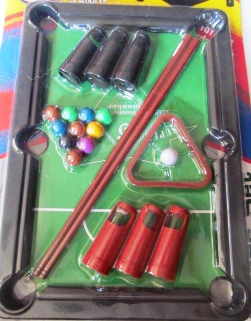 Pool table, including balls and ques