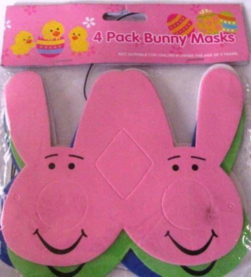 4 Piece Bunny Mask- - Stock clearance Sale - Low shipping options!!!