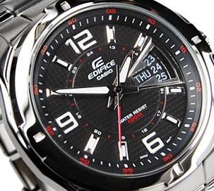 C A s i o ED SUPER HOT  RACING CAR FI SPORT MEN'S WATCH EF-129D-1A