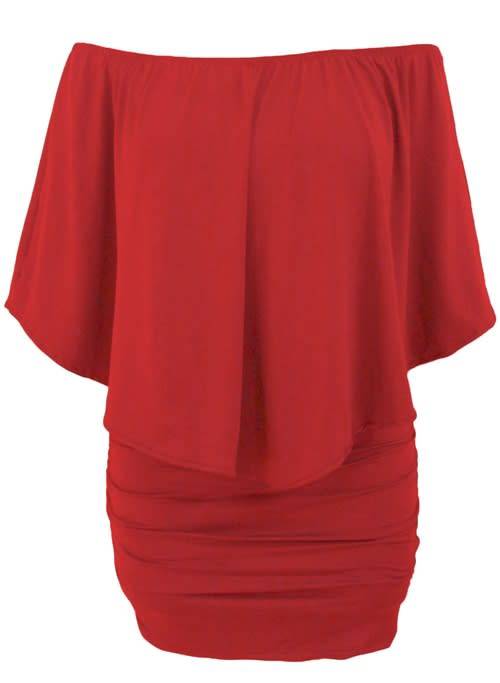 *WILD ROSE* Layered Red Mini Dress - S/M/L