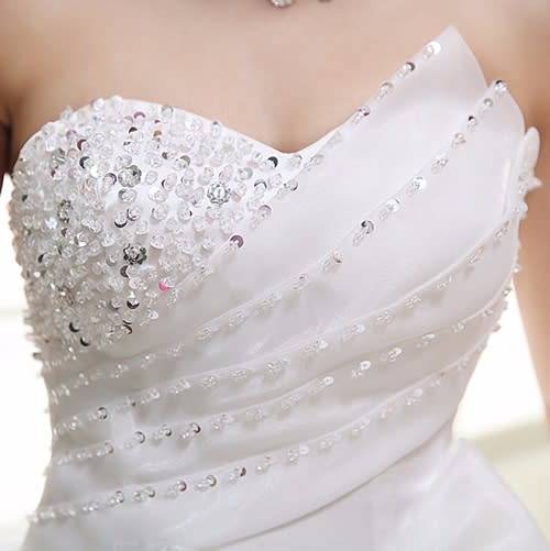 *WILD ROSE* *OFF WHITE* Bow Detail Wedding Gown Strapless Dress - Set Sizes - FREE SHIPPING!