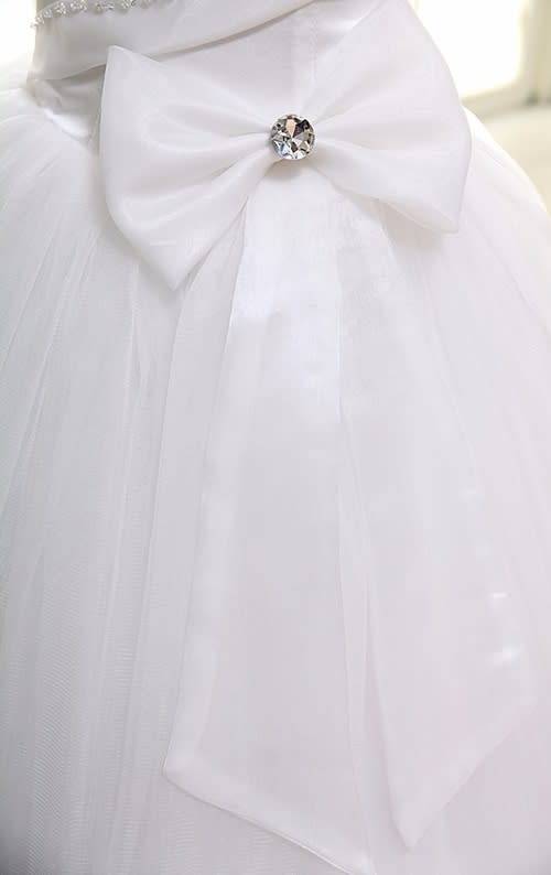 *WILD ROSE* *OFF WHITE* Bow Detail Wedding Gown Strapless Dress - Set Sizes - FREE SHIPPING!