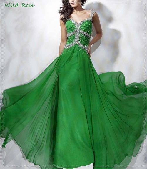 FREE SHIP!! *GREEN STUNNER!* Evening Ball Party Matric Dance Formal Gown Cruise Dress