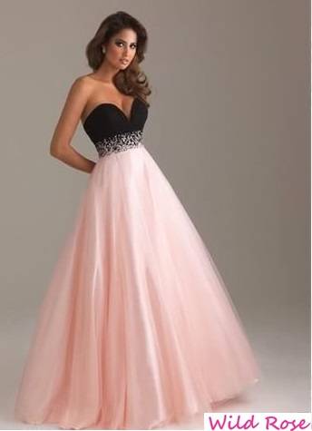 IN STOCK! BRAND PROM MATRIC FAREWELL DANCE DRESS - PINK & BLACK- FREE SHIP!