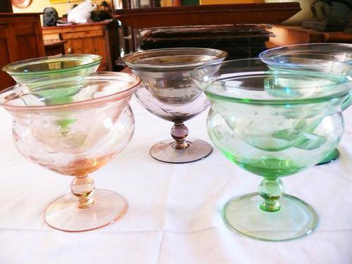 Coloured Cocktail glasses Set of 5