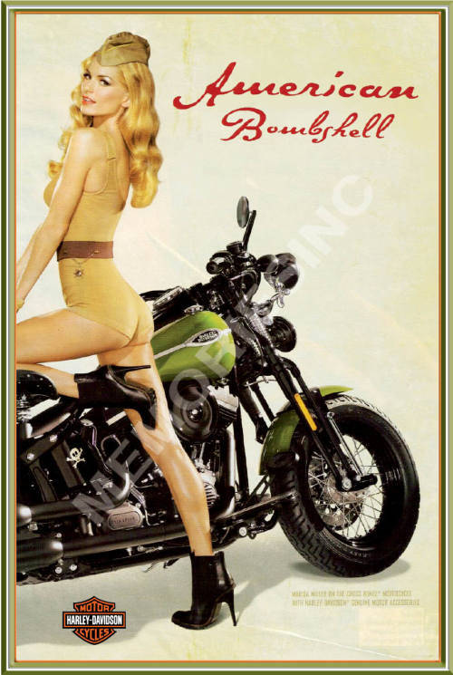 Harley Davidson American Bombshell - Magnet