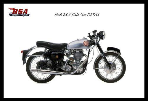 BSA Gold Star DBD34 (60) - Classic Metal Sign