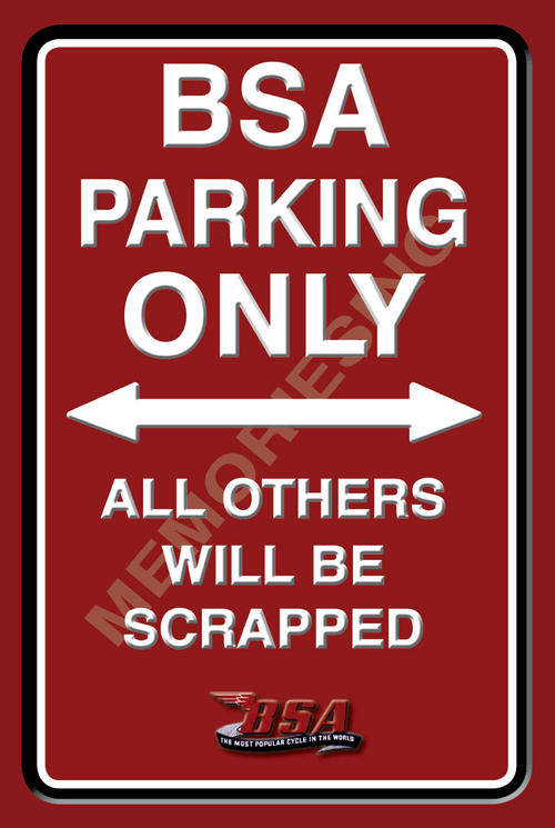 BSA Parking Only - Portrait - Classic Sign