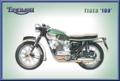 Triumph Tiger 100 (66) - Metal Sign