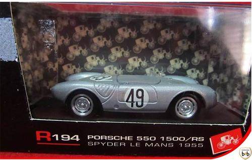 COLLECTORS MODEL - 1:43 PORSCHE 550 1500/RS no 49 SPYDER LE MANS 1955