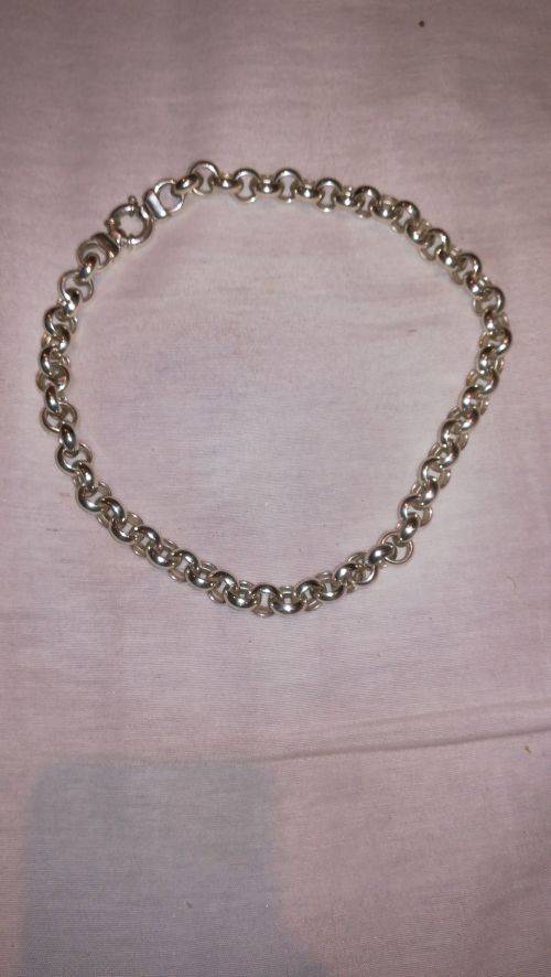 925 Silver 14mm link Belcher Chain 55cm * Never worn, as new