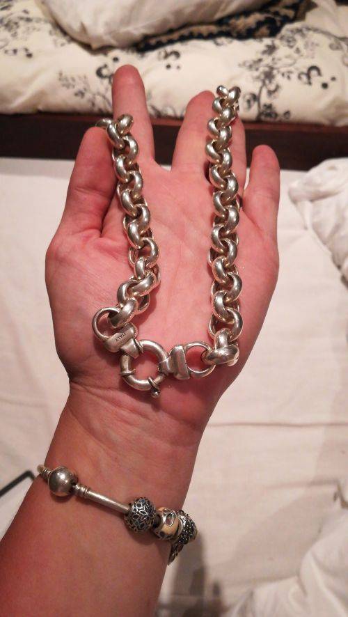925 Silver 14mm link Belcher Chain 55cm * Never worn, as new