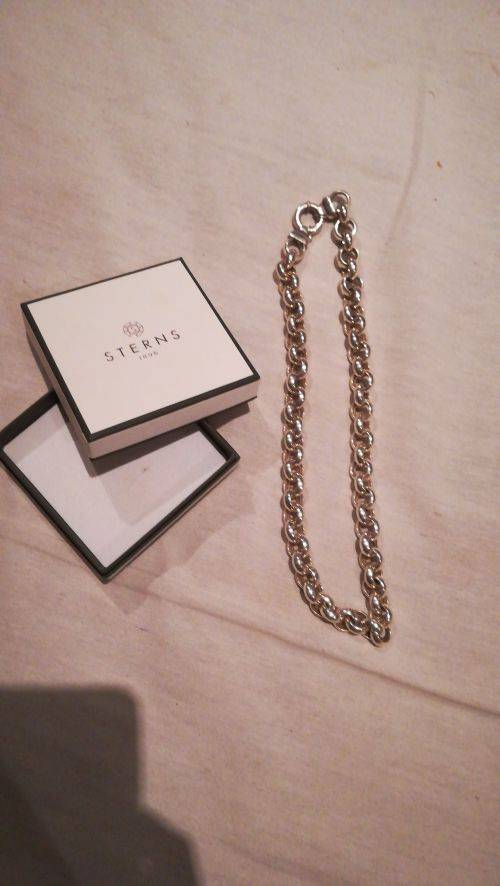 925 Silver 14mm link Belcher Chain 55cm * Never worn, as new