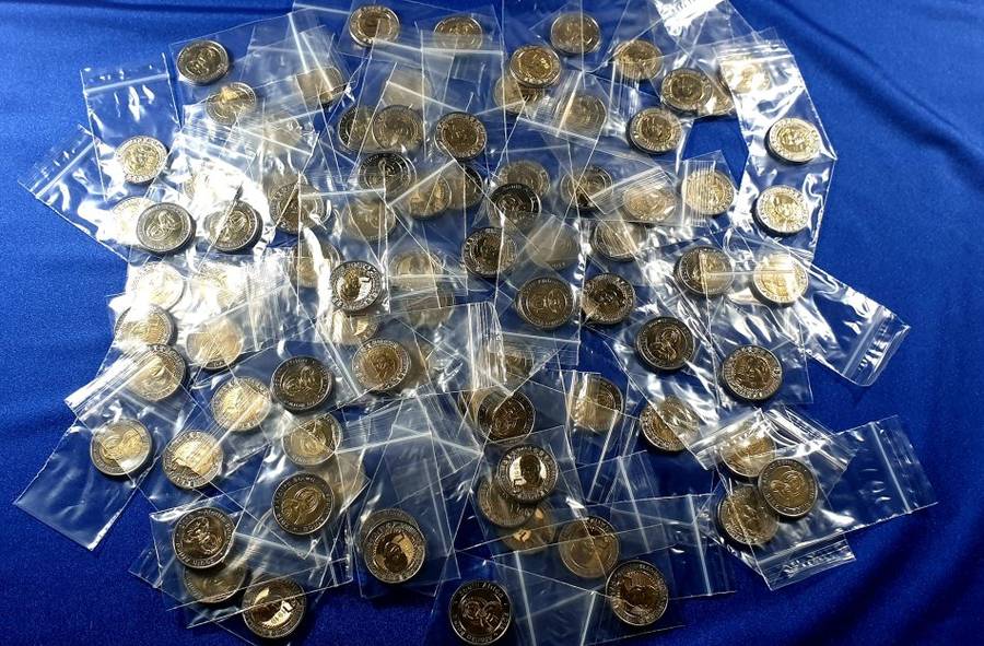 2018 Nelson Mandela Centenary 5 Rand coins from Sealed SA Mint Bag