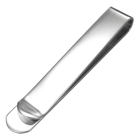Stainless Steel Plain Style Engravable Money Clip by Dazzling Jewellers