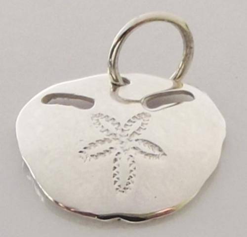 No4 Pansy Shell Charm/Small Pendant in Sterling Silver.