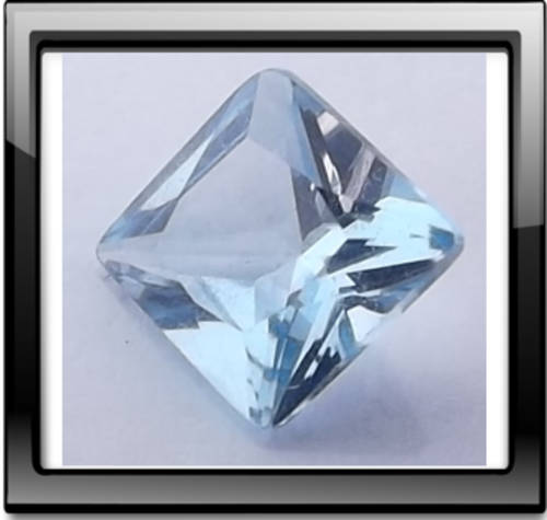5mm square princess cut aquamarine blue cubic zirconia by dazzling jewellers
