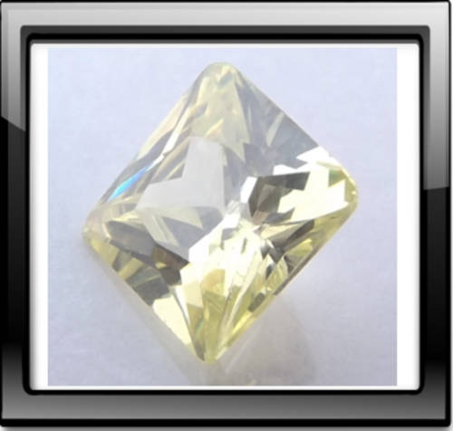 5mm square princess cut peridot green cubic zirconia by dazzling jewellers