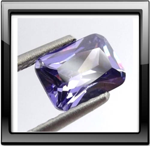 8x6mm Emerald-cut Tanzanite Simulant. Eq of 1.50ct Tanzanite.