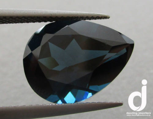 London-blue Blue Topaz. Pear. 11.30ct | 16x12mm (Retail: R6500.00+)