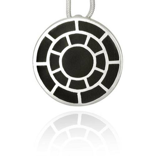 ***was R580.00***ONYX AND STERLING SILVER PENDANT