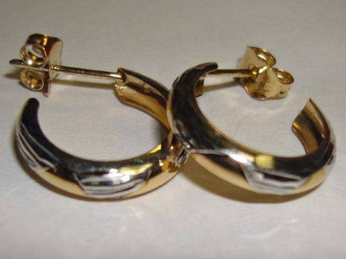 Gold on Silver Earrings