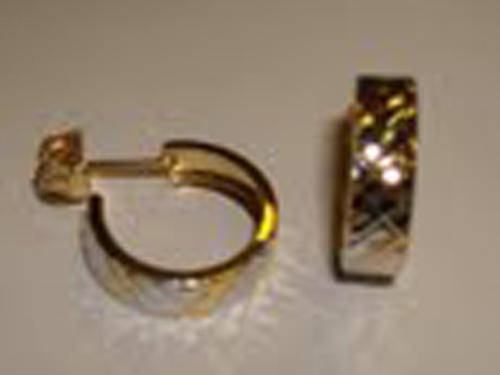Gold on Silver Earrings